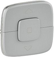 Лицевая панель Legrand Valena Allure для 2-кл. выключателя жалюзи алюминий картинка